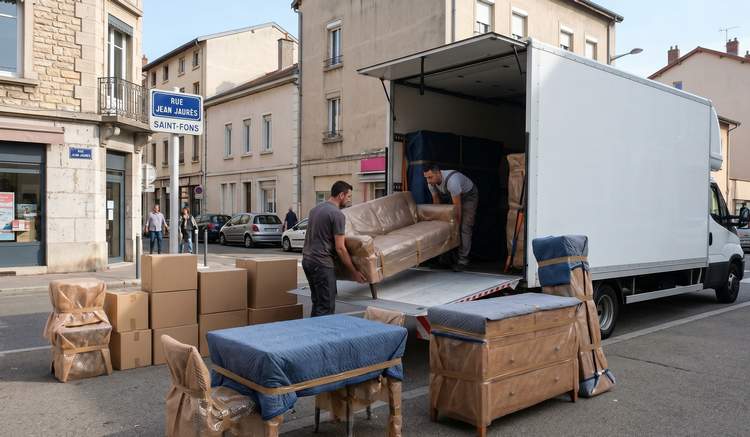 Chemin privé en pente vers une maison de versant