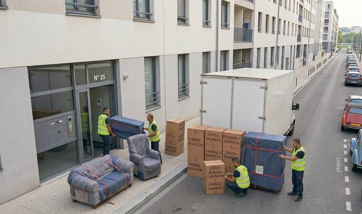 Perron d’immeuble sur la basse corniche