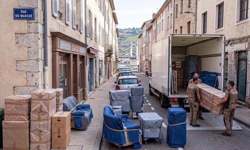 Ruelle pavée d’un bourg médiéval perché